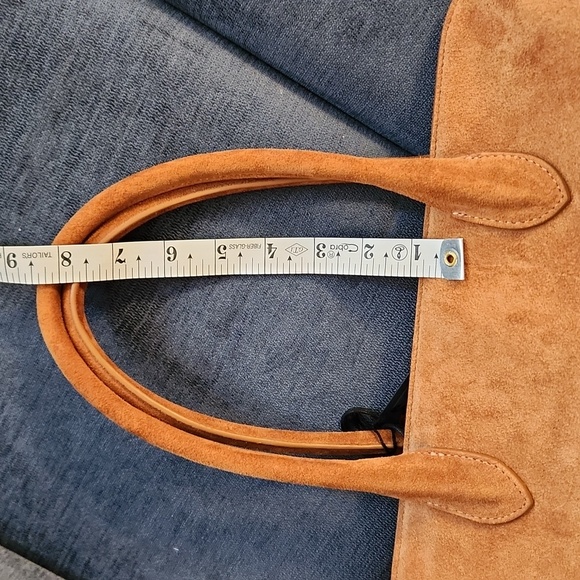 Claudia Firenze Tan Italian Suede  Handbag/crossbody/shoulder Bag - Picture 12 of 13